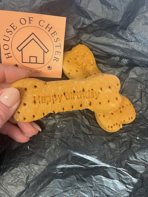 Peanut Butter Happy Birthday Bone image 1