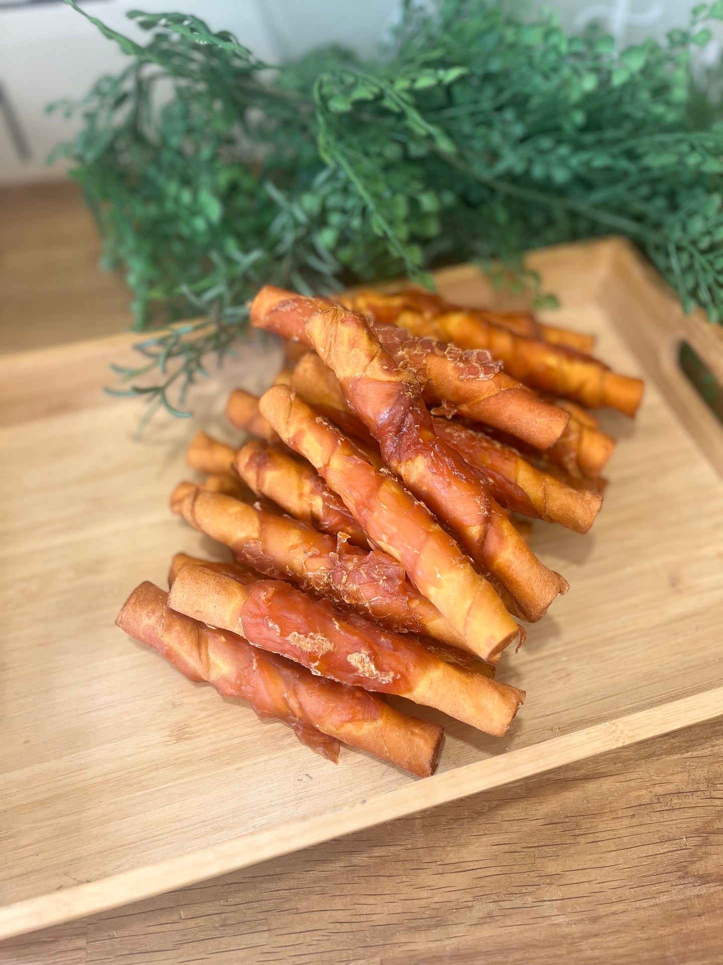 Chicken wrapped Smoked Pork Roll